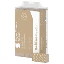 Handdoek Satino PureSoft PT2 Z-vouw 2-laags 206x240mm 25x150vel naturel 277530