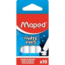 Schoolbordkrijt Maped White'Peps set á 10 stuks wit