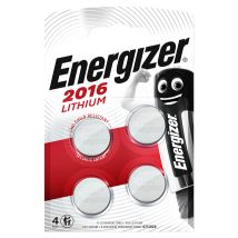 Batterij Energizer knoopcel 4xCR2016 lithium