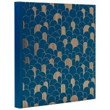 Fotoalbum Exacompta 29x32cm 60 zwarte pagina's Néo Déco blauw