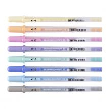 Gelschrijver Sakura Gelly Roll Moonlight 10 pastel set à 8 kleuren