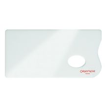 Verfpalet Caran d'ache plexiglas 26x13cm wit