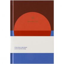 Notitieboek A5 One line a day blauw rood A-Journal