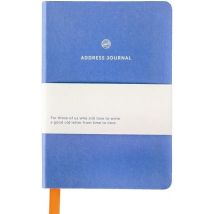 Adresboek A6 blauw A Journal lijn