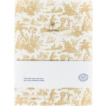 Notitieboek A5 Toile de Jouy ecru AJ lijn