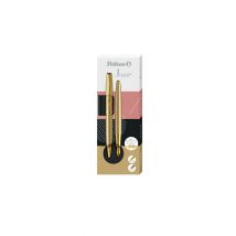 Schrijfset Pelikan Jazz Noble Elegance K36+P36 medium gold