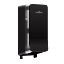 Toiletpapierdispenser Satino JT3 Hyginity systeemrol duo zwart 333423