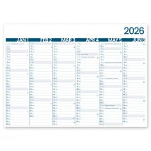 6-Maandkalender 2026 INNI Groot Memento 430x320mm