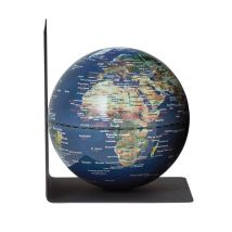 Boekensteun Troika met magnetische globe 13cm blauw-groen