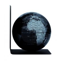 Boekensteun Troika met magnetische globe 13cm zwart-zilver