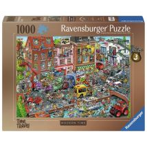 Puzzel Ravensburger Ray's comic Modern Time 1000 stukjes