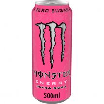 Energiedrank Monster ultra rosa blik suikervrij 500ml