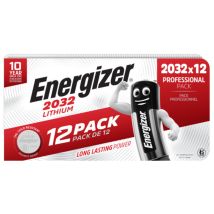Batterij Energizer knoopcel 12x CR2032 lithium
