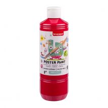 Plakkaatverf Bruynzeel fles à 500ml primair rood