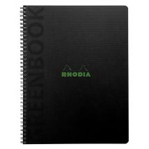 Notitieboek Rhodia Greenbook recycled A5+ lijn 160 pagina's 90gr hc