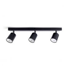 Plafondspot Integral Siena 3 spot IP20 GU10 zwart
