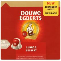 Koffiecups Douwe Egberts Lungo dessert 20 stuks