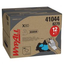 Poetsdoek WypAll X80 PowerClean 426x281mm 160vel dispenserdoos wit 8279