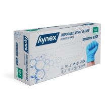 Handschoen Hynex nitril extra sterk S blauw 5gr 100 stuks