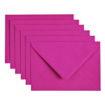 Envelop Papicolor C6 114x162mm felroze pak à 6 stuks