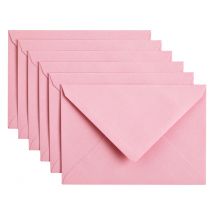 Envelop Papicolor C6 114x162mm babyroze pak à 6 stuks