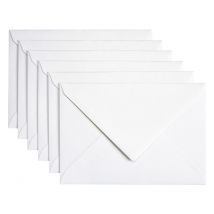 Envelop Papicolor C6 114x162mm metallic parelwit pak à 6 stuks