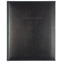 Condoleancealbum Kangaro 260x210mm zwart