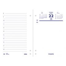 Omlegblok 2026 Brepols 1dag/2pagina's universele ponsing