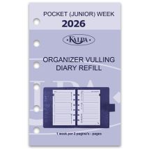 Agendavulling 2026 Kalpa Pocket 7dagen/2pagina's