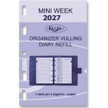 Agendavulling 2025 Kalpa Mini 7dagen/2pagina's