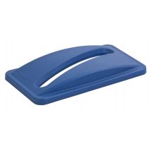 Deksel Rubbermaid Slim Jim Vented inwerpopening voor papier blauw