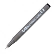 Fineliner Artline technisch 0.2mm zwart