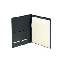 Schrijfmap van der Spek leer licht generfd zwart