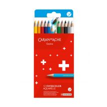 Kleurpotloden Caran D'ache aquarel doos à 12 stuks