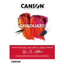 Olie Acrylblok Canson Graduate A3 290gr 20 vel