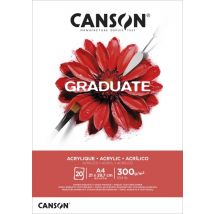 Olie Acrylblok Canson Graduate A4 290gr 20 vel