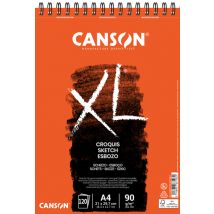 Schetsblok Canson XL Croquuis A4 90gr spiraal 120 vel
