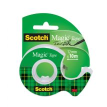 Plakband Scotch Magic 810 12mmx10m onzichtbaar  + plakbandhouder