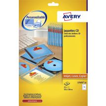 Cd inlegkaart Avery L7435-25 151x118mm