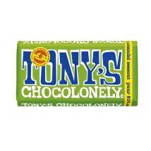 Chocolade Tony's Chocolonely puur amandel zeezout reep 180gr