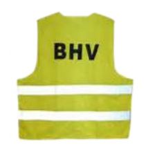 Veiligheidsvest Leina met opdruk "BHV " geel