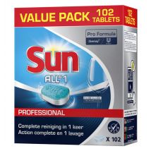 Vaatwastabletten Sun Pro Formula All-in-one 102 stuks