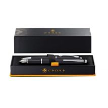 Schrijfset Cross balpen en vulpen Calais medium mat zwart