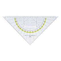 Geodriehoek Aristo 1555/2 225mm met greep transparant