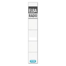 Rug-insteekkaart Elba Rado smal 24x159mm wit 10 stuks