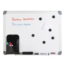 Whiteboard Desq 450x600mm in kunststof draagtas