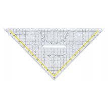 Geodriehoek Aristo 1648/2 325mm met greep transparant