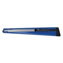 Snijmes Westcott office 9mm met schuifsluiting en metalen houder blauw