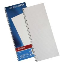 Notitieboek Djois Atlanta enkelvoudig 330x135mm 100 bladzijdes blauw