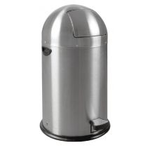 Afvalbak EKO Kickcan 33 liter mat RVS